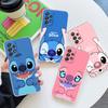 Klare Hülle für Samsung Galaxy A57 A37 A56 A36 A55 A54 A35 A26 A07 A17 A16 A06 A34 A15 Hülle Blau Pink Engel Lilo-Stitch Cartoon