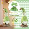 Goose Statue Outfit Porch Goose Outfits Cute Green Floral Print Costume Clothes Garden Porch Decor Clothing Set