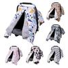 Baby Carrier Cover with Peekaboo Opening Double-Layer Fabric Infant Car Seat Canopy Stroller Cover Nursing Cover