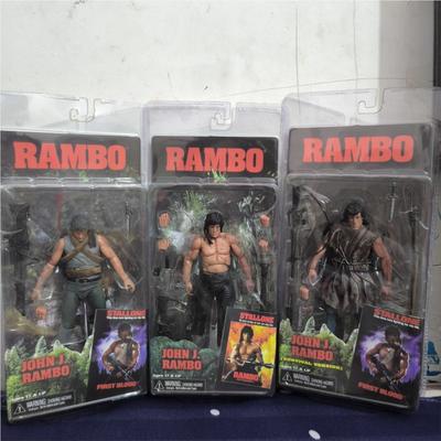 NECA Figure First Blood John J Rambo PVC Action Figure Collectible Model Special Forces Soldier Toys Joint Movable Birthday Gift
