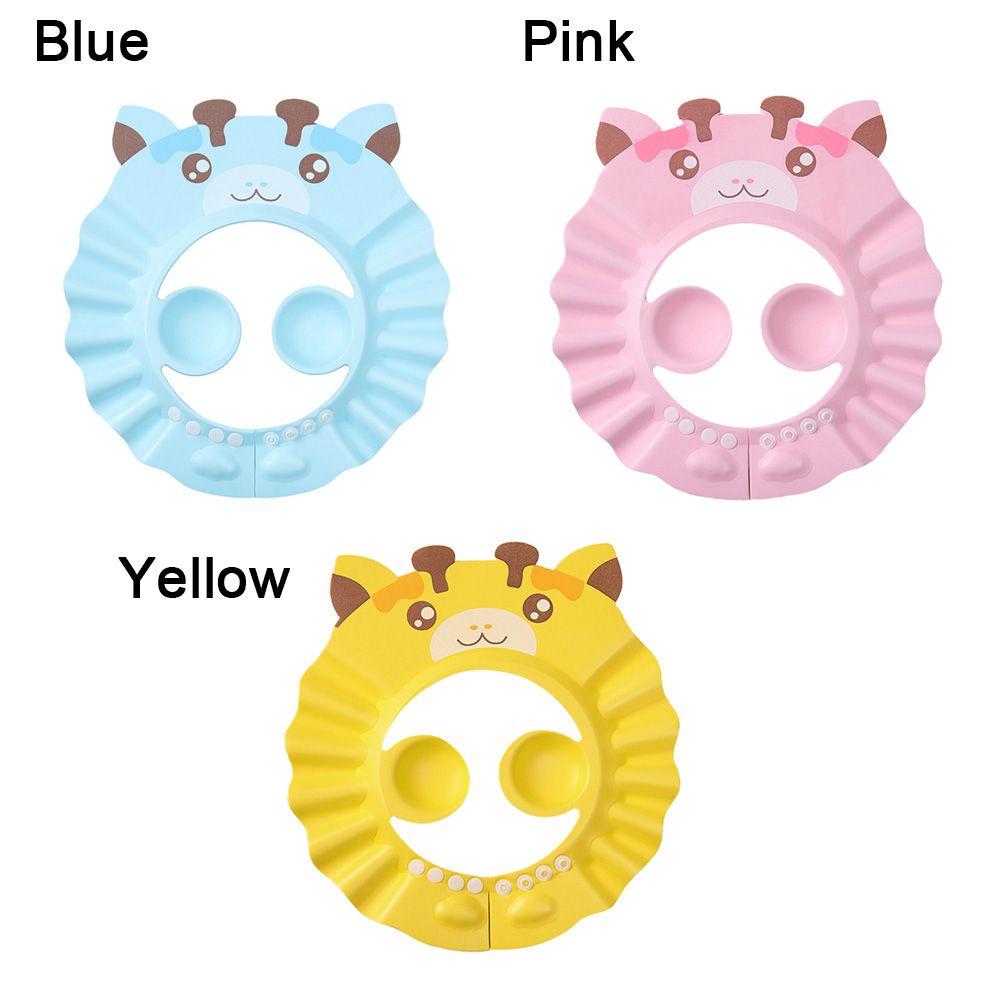 Safe Ear Protection Bathing Baby Shower Cap Bath Head Cover Hair Wash Hat Shampoo Artifact