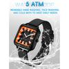 Findtime Unisex Square Face Watch Large Screen Waterproof Night Glow Lightweight 5ATM Casual Stylish Silicone Band Gift