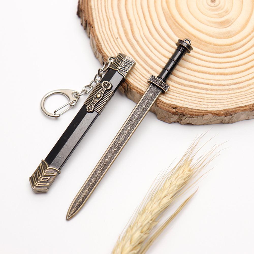 Ancient Weapon Key Chain 12cm Scabbard Key Ring Mini Sword KeyChain  Gift