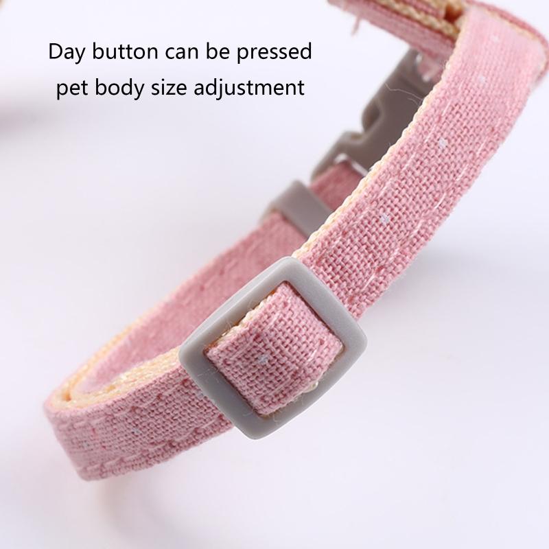 Cats Harness and Leash Set Escape Proof Small Animal Leashes Leash and Collar Easy Control Multicolor Collar & Leash