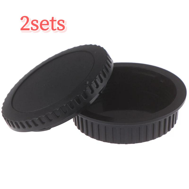 1/2Sets Rear Lens Cap + Body Cover for Canon Camera DSLR SLR EOS EF EF-S