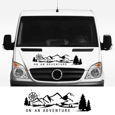 Car Stickers Camper Van Graphics Mountain Compass Vinyl Decor Decals For Mercedes Benz Sprinter Auto Exterior Decor Accessories