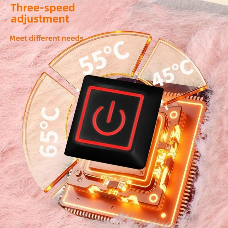 3 Levels Electric Graphene Heating Pad Cold-Proof Uterine Belt Cold-Proof Hand Waist Warming Pad USB Recharging Abdominal Warmer