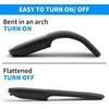 Bluetooth Arc Touch Mouse Portable Wireless Foldable Mouse With USB Nano Receiver Ergonomic Mini Optical Computer Mice