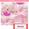 Girls Pink Ballet Dance Bag Students Backpack Embroidered Ruffled Handbag Children Ballerina Bag Kid Gymnastics Backpack