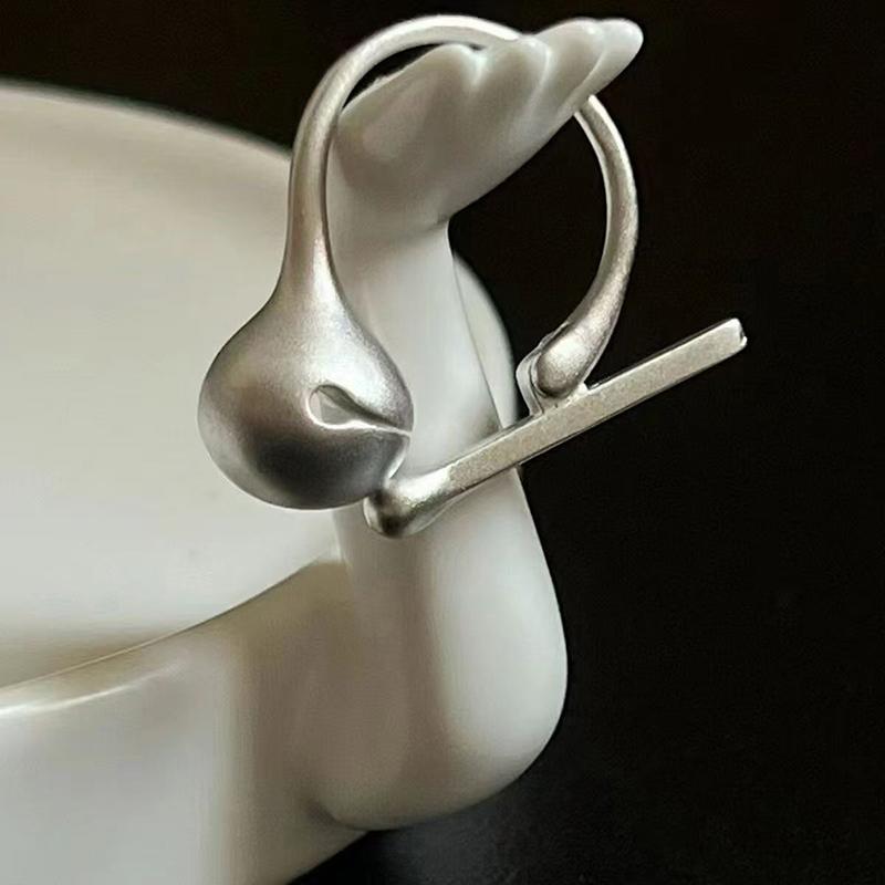 

Нажимаемое Деревянное Кольцо-Рыбка Креативный Дизайн Снятие Стресса Нишевые Кольца Серебристый Цвет Простое Женское Вечеринка Подарок на День Рождения Ювелирные Изделия