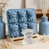 Fun Shape Ice Mould Cattle Silicone Materials Quick Freezing For Cold Drink Household Applications