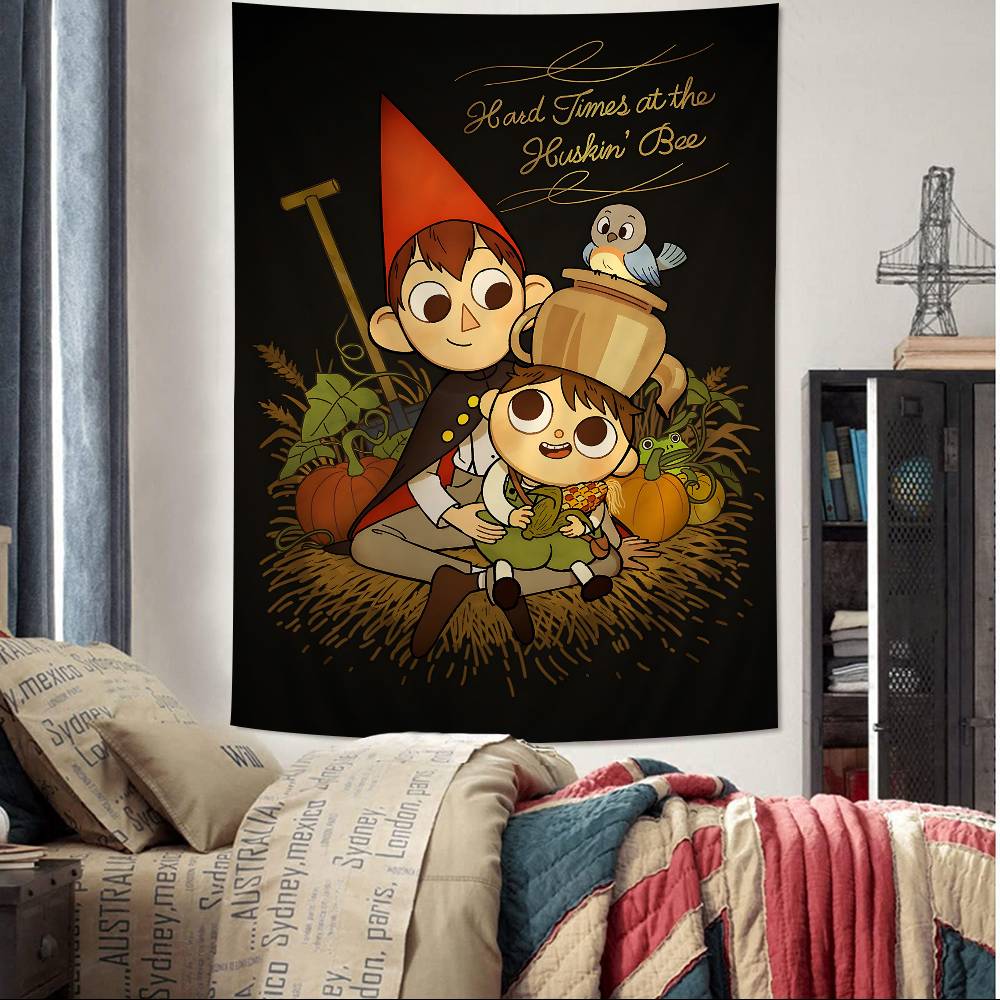 Over The Garden Wall Anime Cartoon Tapestry Bohemian Wall Tapestries Mandala Wall Hanging Sheets 74x94cm(29x37in)