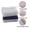 Almohada Inflable Reposapiés PVC a Prueba de Fugas Almohada de Flocado Suave Hogar Oficina Camping Viaje en Avión Tren Cojín Reposapiés Portátil