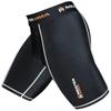 Authentic Meister Fight Shorts with Foul Cup Pockets for MMA and Kickboxing Black Medium - - (32-33)
