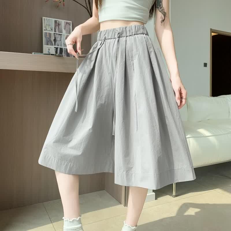 La Chapelle Ice Silk Wide-Leg Culottes M