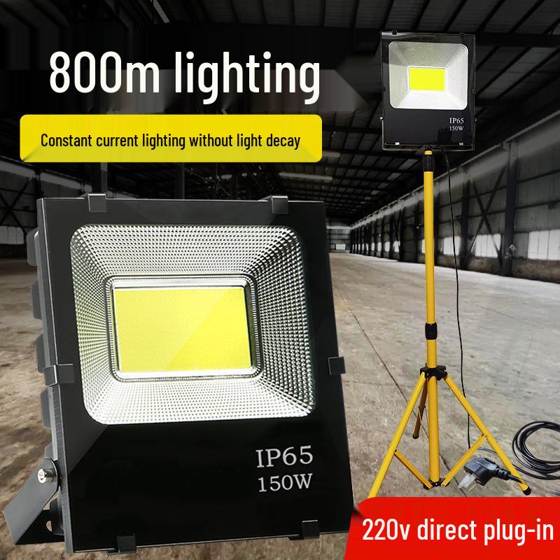 Waterproof 220V Outdoor LED Floodlight: Super Bright, High Power for Construction and Household Use