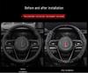 Genuine Leather Suede Carbon Fiber Steering Wheel Cover for Hongqi H5/H9/EQM5/H7/EHS9