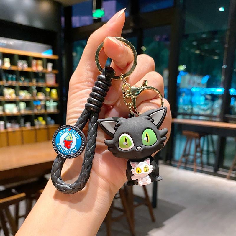 Cartoon Bell Bud Tour Keychain Anime Peripheral Zongxiang Caotai Car Key Ring Pendant School Bag Accessories Large size