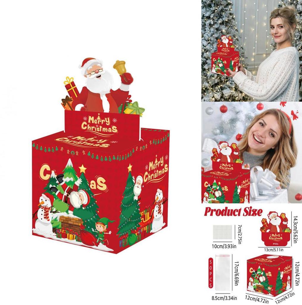 Weihnachten Weihnachtsmann Thema Papier Geschenkbox Für Feiertags Party Deko Und Geschenkvergabe