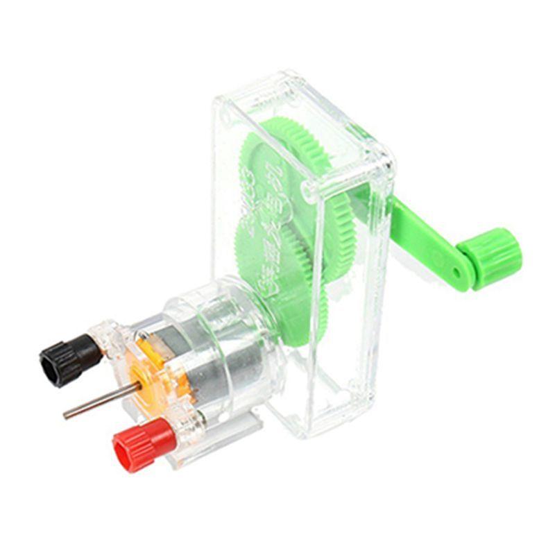 AEE4-5PCS Hand Generator Portable Generators Portable Hand Generator Experimental DIY Model Generator Electricity Generator
