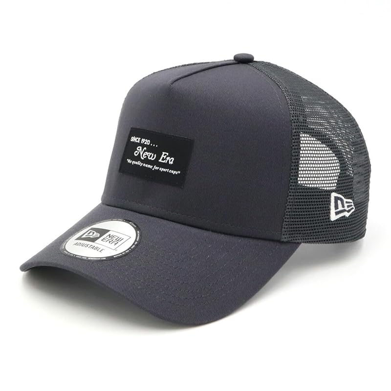 

[New Era] mesh cap black patch ONSPOTZ special order graphite FREE 9Forty A-Frame Trucker Black Patch