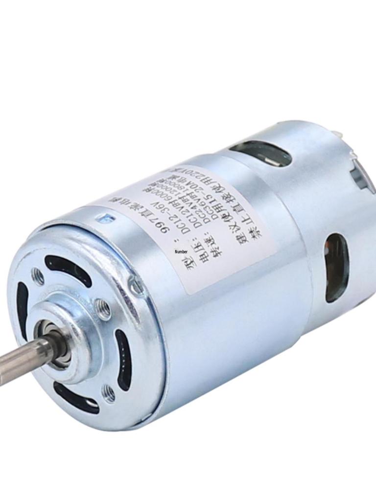 997 Hochgeschwindigkeits-12-36V Leiser DC-Motor mit Doppellagern für Drehmaschine, Tischsäge und Bohrmaschine