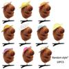 10Pcs Set Kapibala Hairpin Animation Sunglasses Capybara Headband Keychains Gifts For Guests Phone Bag Animal Pendants