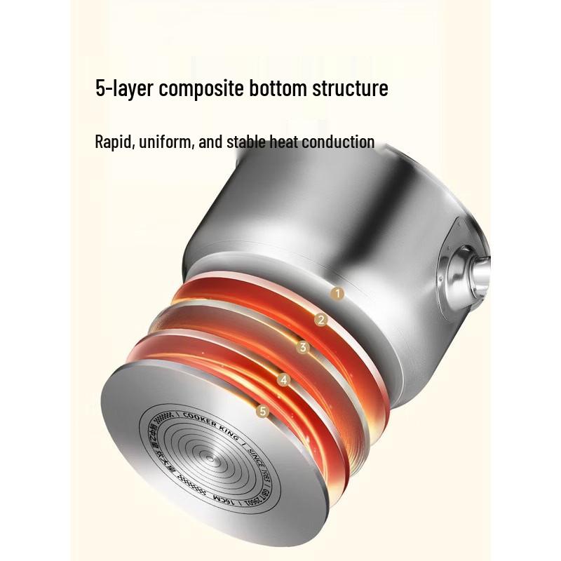 COOKER KING 316L Stainless Steel Baby Food Milk Pot 16cm