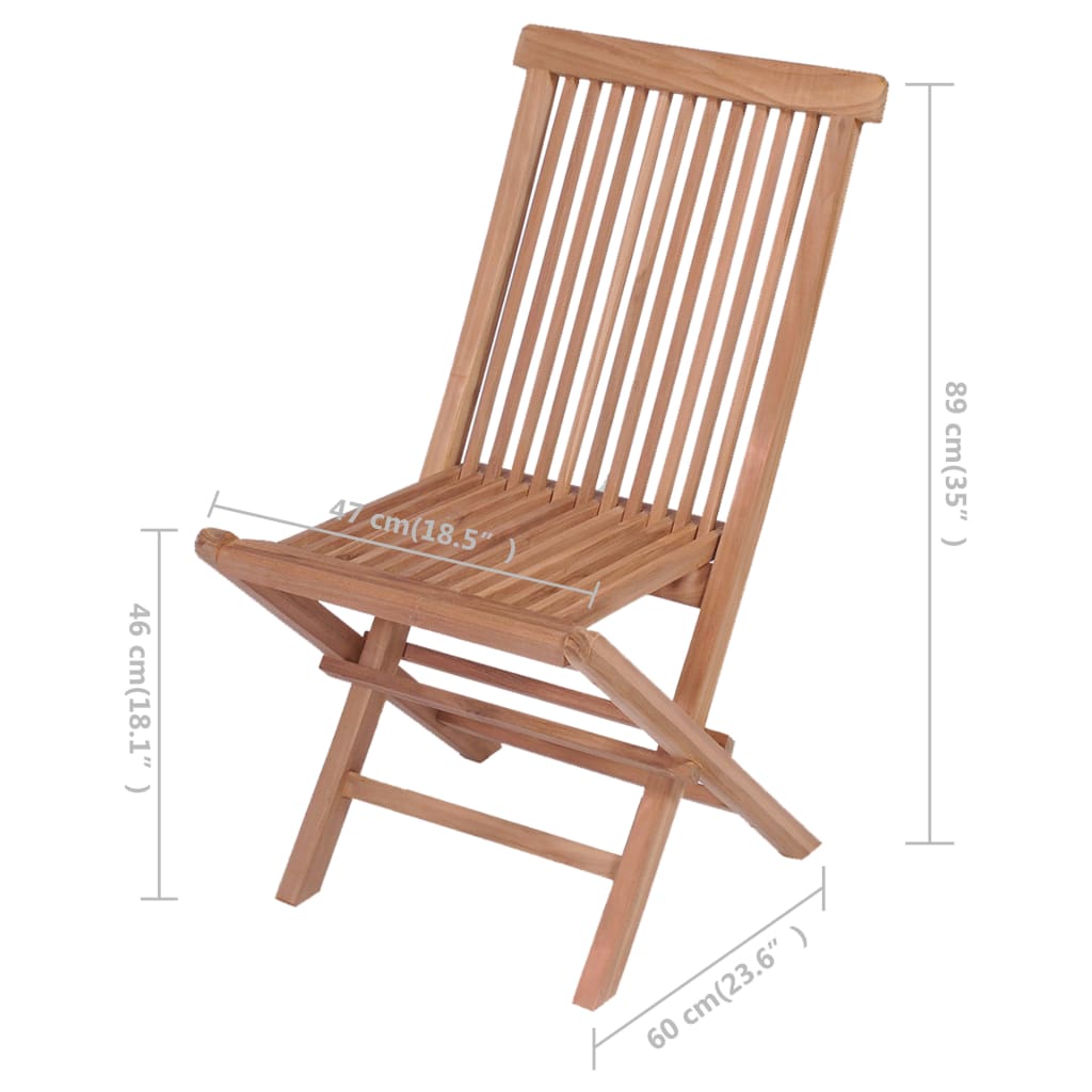 Garden Chairs with Burgundy Cushions 4 pcs Solid Teak Wood