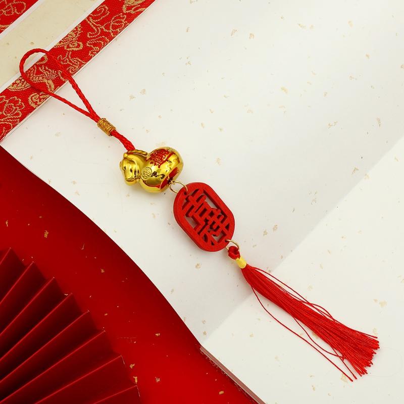 1PC 2026 Year Of The Horse Wall Hanging Car Ornament New Year Dripping Oil Zodiac Horse Pendant Lucky Decor Housewarming Gifts