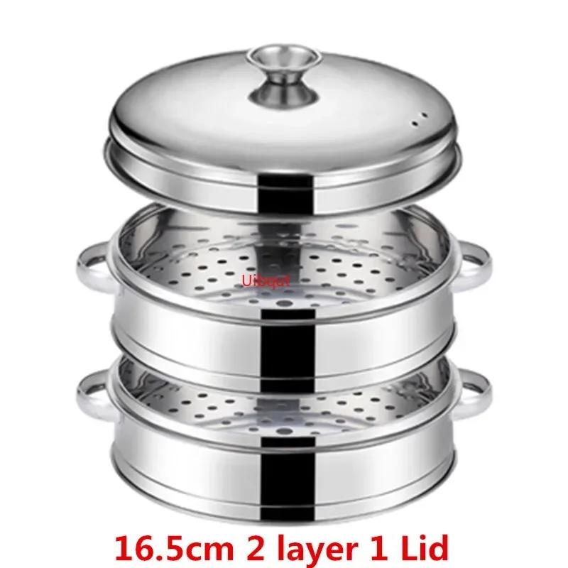 Stainless Steel Steamer fish steamed stuffed bun Rack Kitchen Tools Multilayered Insert With Holder instant pot steamer basket
