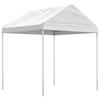 VidaXL Belvédère avec toit blanc 6,69x2,28x2,69 m polyéthylène, tente de fête, chapiteau, abri à auvent, pavillon, tente 3155503
