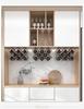 Elegant Checkered Red Wine Rack Ornament for Living Room Cabinet Storage