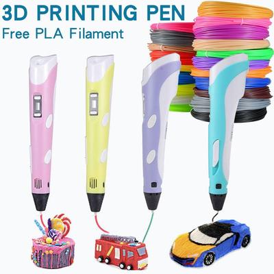 Favors With LCD Screen PLA Filament DIY Gifts Printing Pencil Drawing Supplies 3D Pens 3D Printing Pen Arts Printer