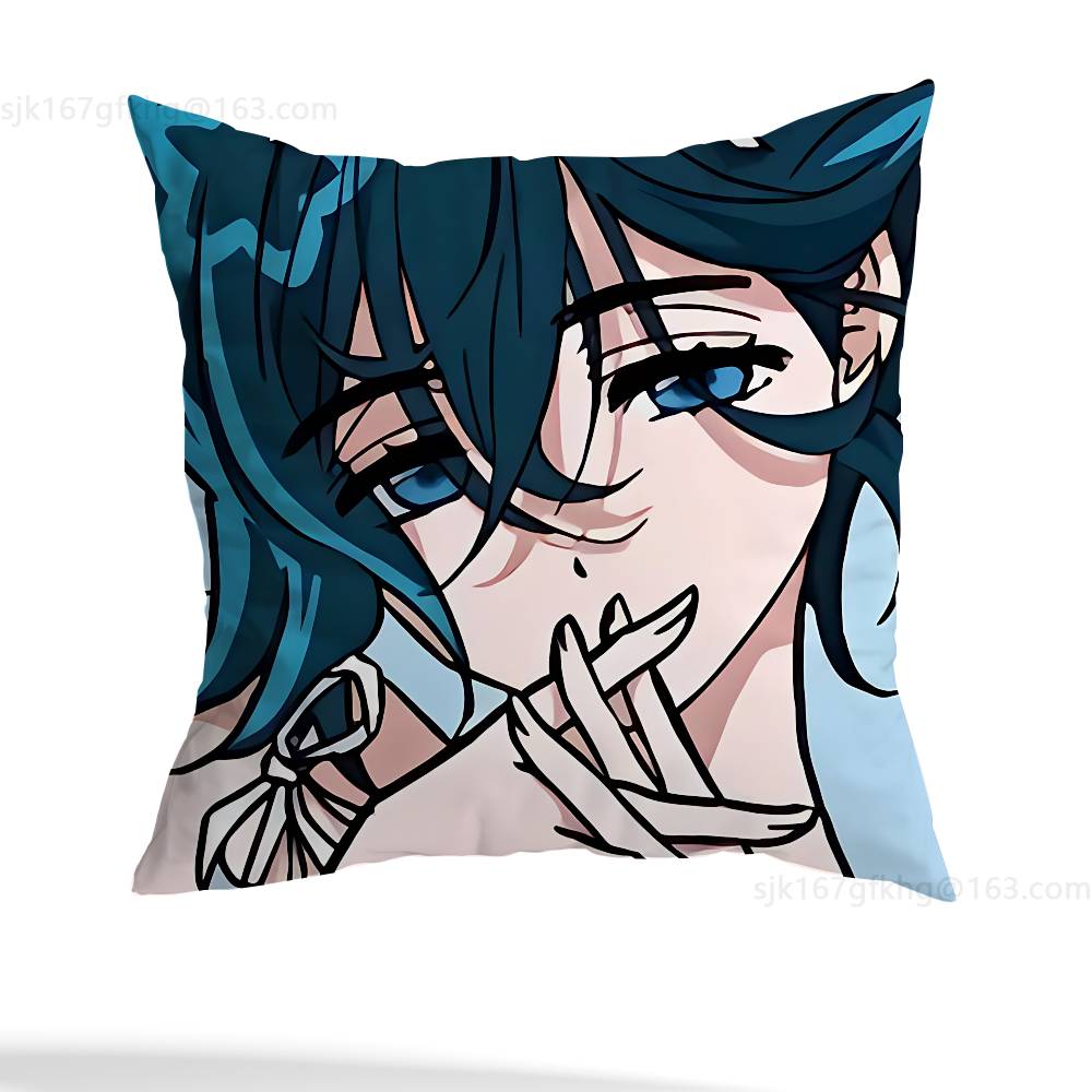 Cartoon Cute Girl Sua pillowcase casual style decoration, suitable for home decoration (excluding pillow core)