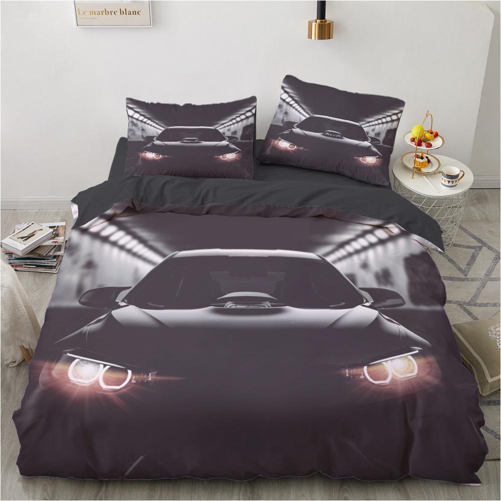 Racing Cars Fashion Scenery 3d Duvet Cover Dropshipping Modern Cool Sports Car for Children Teens Boys Bedroom Decoration Queen
