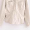 2024 Women's European & American Style Slim Fit Faux Leather Shirt