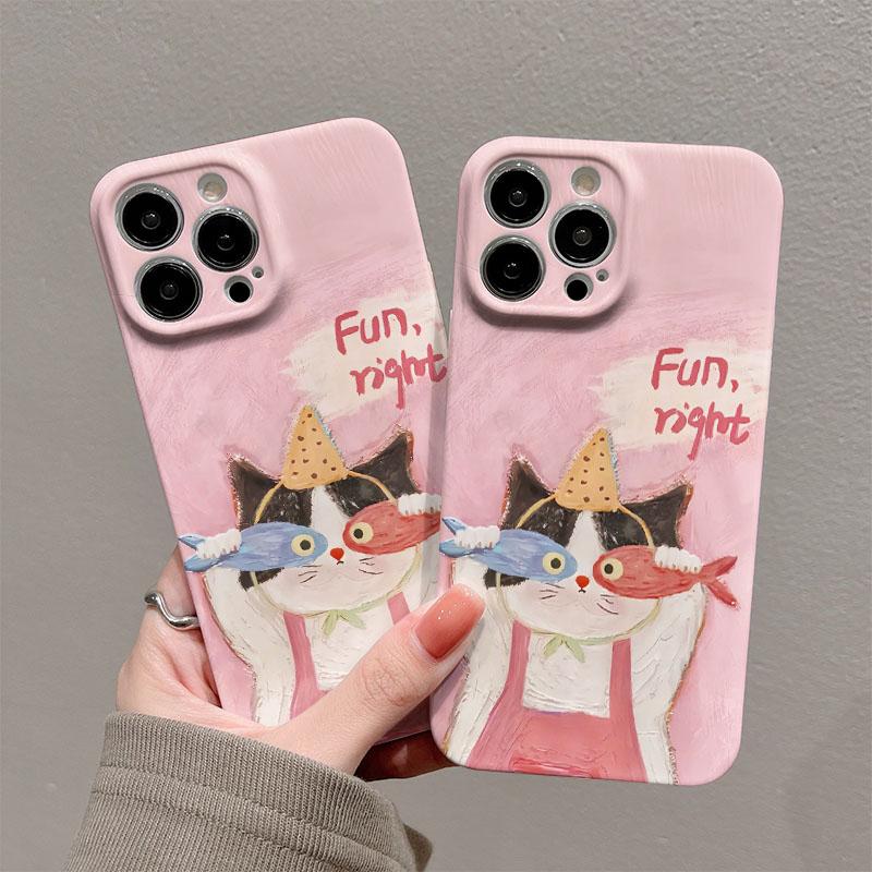 Funny Cat Phone Case for Xiaomi Mi 15T 14T 13 12 12s 9 10 11 Poco C40 M5 X3 F4 NFC Pro 4G 5G Glossy Film Hard PC Cover