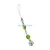 HX6F Stylish Clovers Cellphone Dangle Delicate Butterfly Clovers Keychain Charm Stylsih Phone Strap Chain Accessories