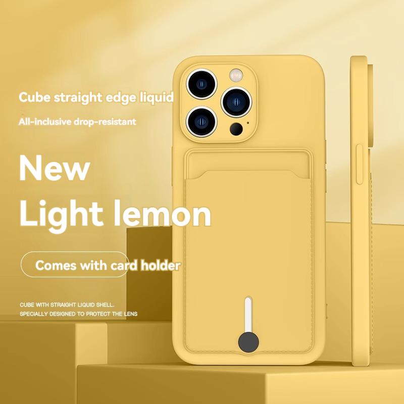 mobile phone case card slot  for For Iphone 16 15 14 13 12 11 pro max mini plus silicone  soft tpu Credit card  bag cover case