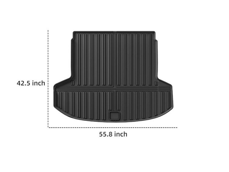 Fits 25 CROWN ESTATE models: TPE floor and trunk mats for cross-border cars.