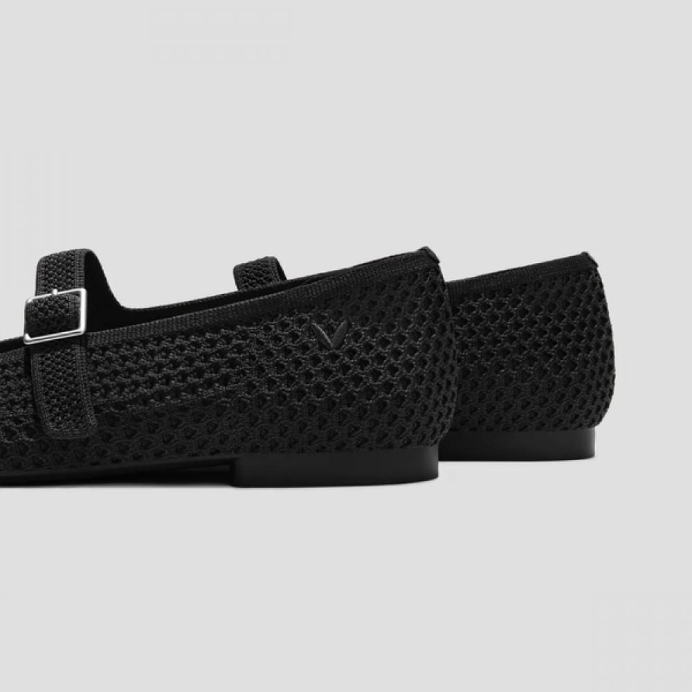 Vivaia Black Mesh Margot Mary Jane