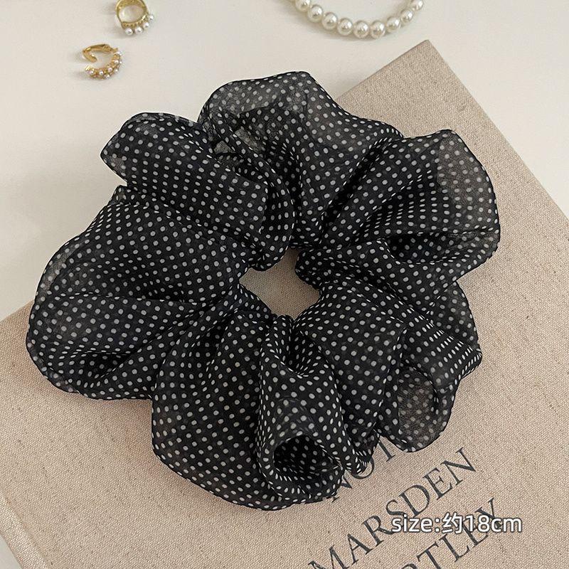 Polka Dot Organza Hair Tie - Luxury Mesh Scrunchie Hair Accessory