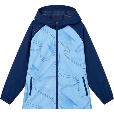 ERKE Unisex Kapuzen-Windbreaker Jacke für Kinder