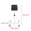 Pedicure Nail Footrest, Salon Spa Manicure Foot Rest with Synthetic Lther Cushion and   Metal Legs, for Commercial or Home Use