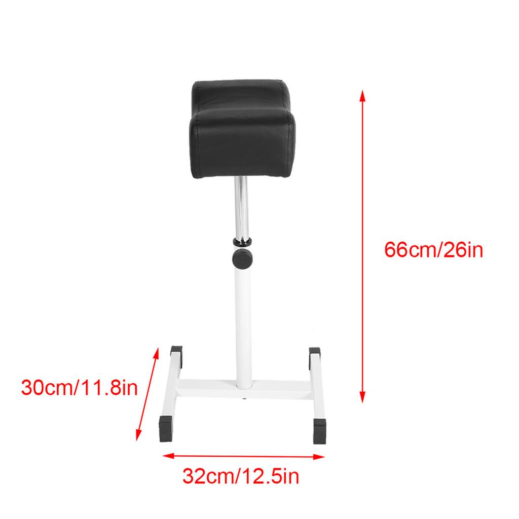 Pedicure Nail Footrest, Salon Spa Manicure Foot Rest with Synthetic Lther Cushion and   Metal Legs, for Commercial or Home Use