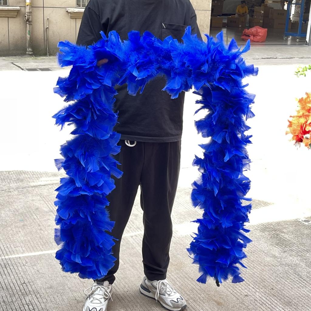 DIY 2 Yards Fluffy  Turkey Marabou Feathers Boa 200Grams White Feather for Crafts Wedding Party Christmas Decoration Plumes Shawl