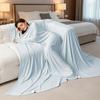 Lightweight Throw Blanket Ultra Soft Air Conditioning Quilt Practical Summer Cooling Blanket  Sofa