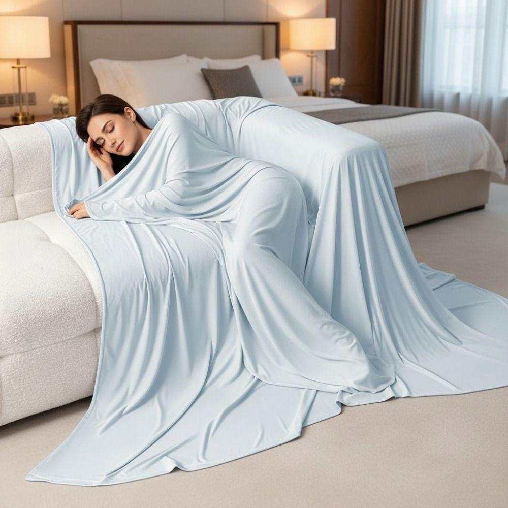 Lightweight Throw Blanket Ultra Soft Air Conditioning Quilt Practical Summer Cooling Blanket Sofa