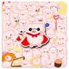 50 Cute Pink Pig Cartoon Stickers for Journals, Phone Cases, and Luggage